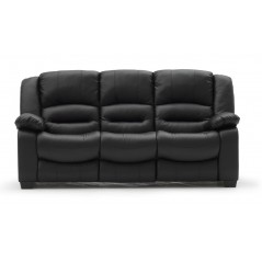 VL Barletto 3 Seater Sofa Black